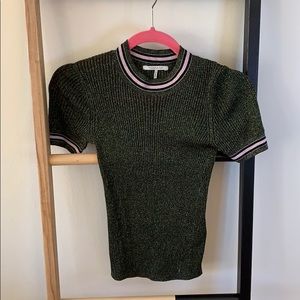 Scotch & soda metallic ribbed top